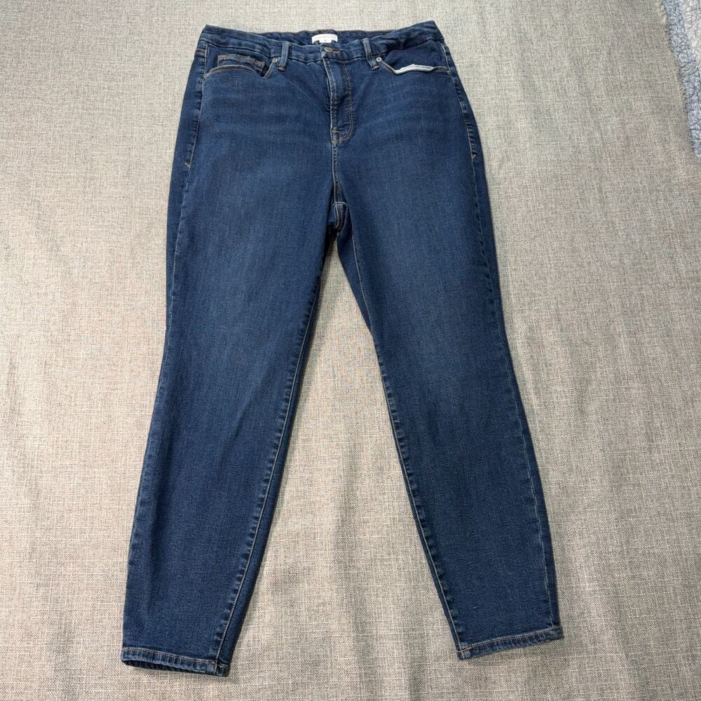 Good American Good Legs Jeans Women 18 High Rise Skinny Ankle Blue509